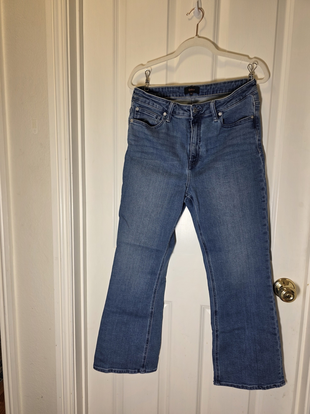 Quince High Rise Flare Jeans